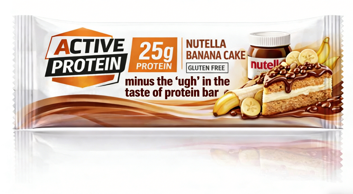 Banana Nutella Cake Protein Bar